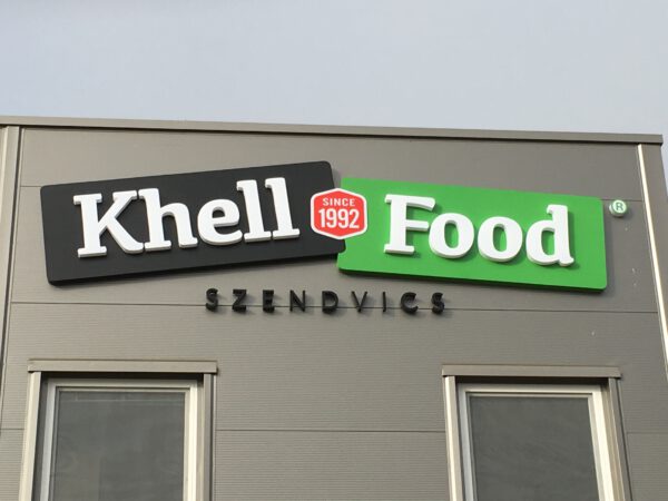 Világító cégtábla - Khell Food
